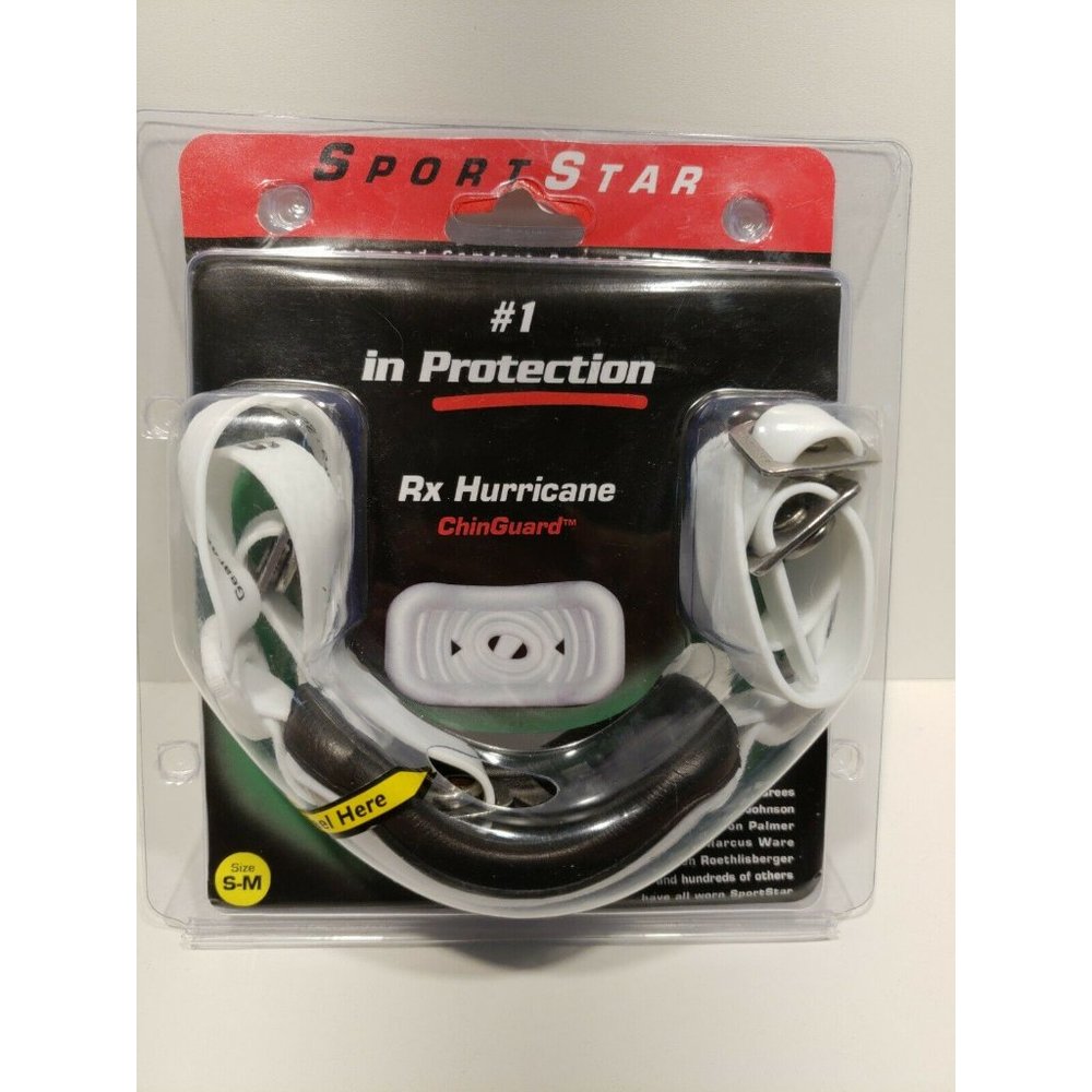 Sport Star RX Hurricane Chin Guard Youth S-M Black Gel Chin Cushion